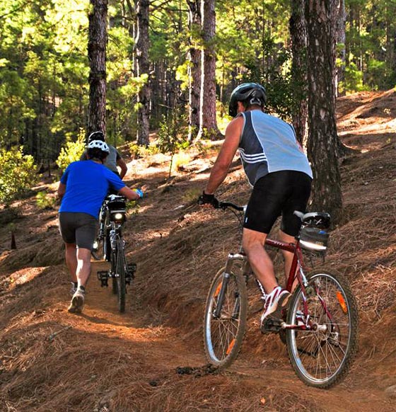 Ruta BTT en la vertiente sur de Tenerife - listado