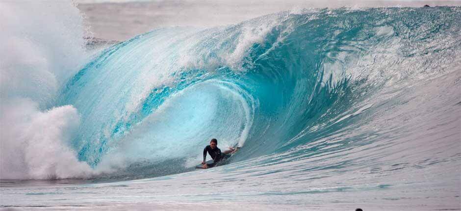 Bodyboard na esquerda de La Santa + Spots de bodyboard em Lanzarote