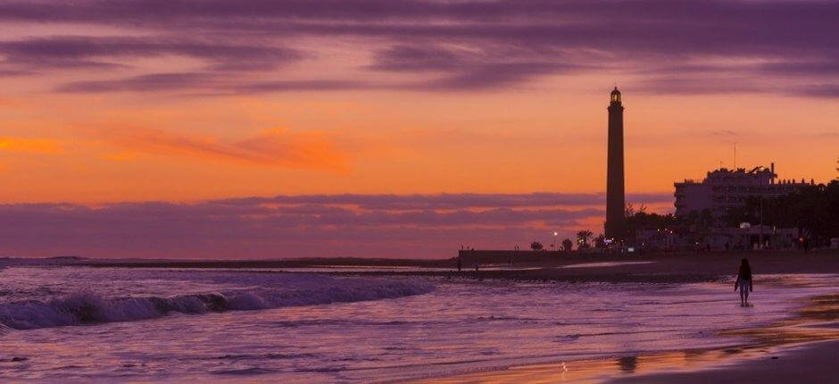 Praia de Maspalomas Praias populares de Gran Canaria