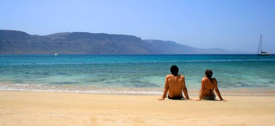 Praia La Francesa Praias populares de Lanzarote