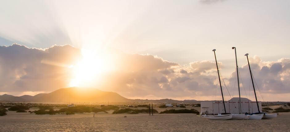 Windsurf em Flag Beach Corralejo + Spot de windsurf de Fuerteventura 