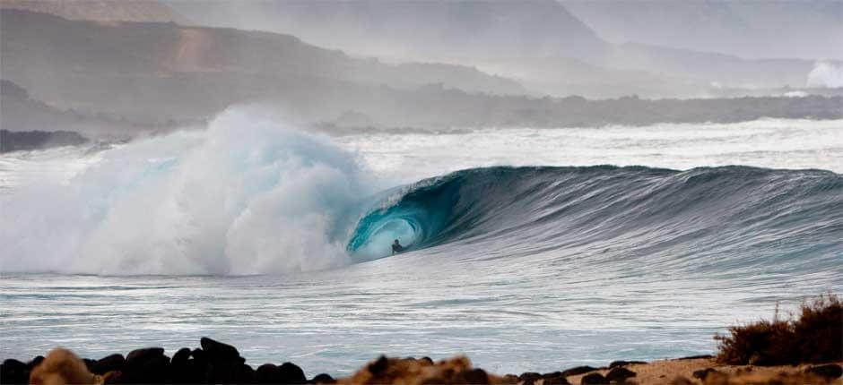 Bodyboard na esquerda de La Santa + Spots de bodyboard em Lanzarote