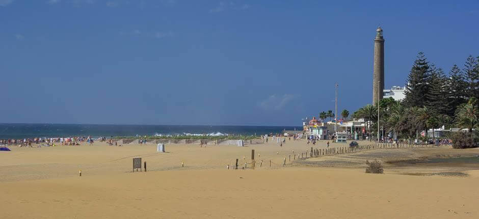 Praia de Maspalomas Praias populares de Gran Canaria